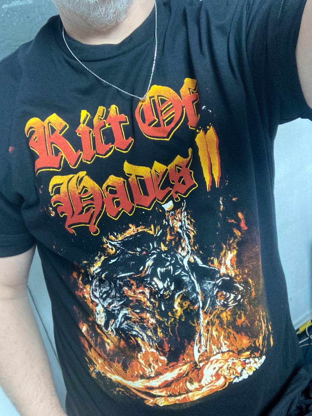 Custom full-color heavy metal band T-shirt printed by Kraken